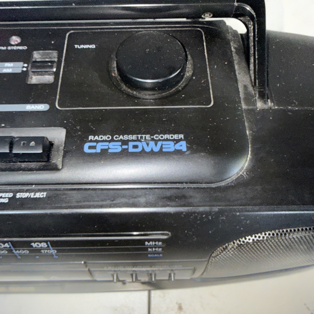 Sony CFS-DW34 Radio-Cassette Recorder Mega Bass‎ CD Line Dubbing EXCELLENT NICE - Picture 3 of 12